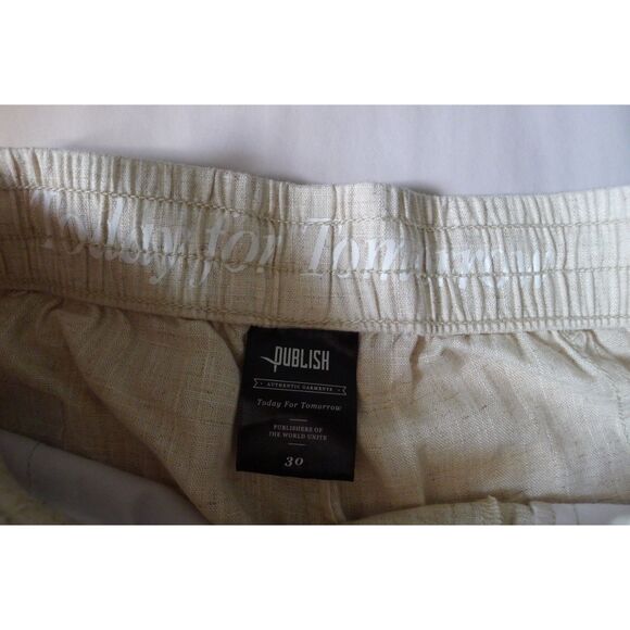 Publish Brand Linen Blend Legacy Jogger - Natural 30 - Picture 7 of 12